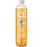 Sparkling Ice, Orange Mango Sparkling Water, Zero Sugar Flavored Water, with Antioxidants and Vitamins, 17 fl oz Bottle