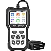 Veepeak Car OBD2 Scanner Diagnostic Tool, Check Engine Light Code Reader | Read &amp; clear engine codes with 40,000+ DTC definitions, live data, 12V battery voltage, phone report print &amp; carrying case