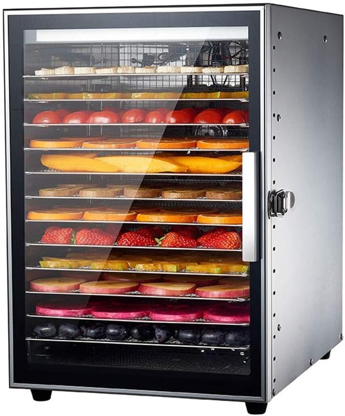 SOAR Food Dehydrators Large-capacity food dryer, dried fruit machine, suitable for fruit and vegetable meat and pet snacks, 24-hour intelligent timing, temperature 20 °C-90 °C adjustable Pet snacks