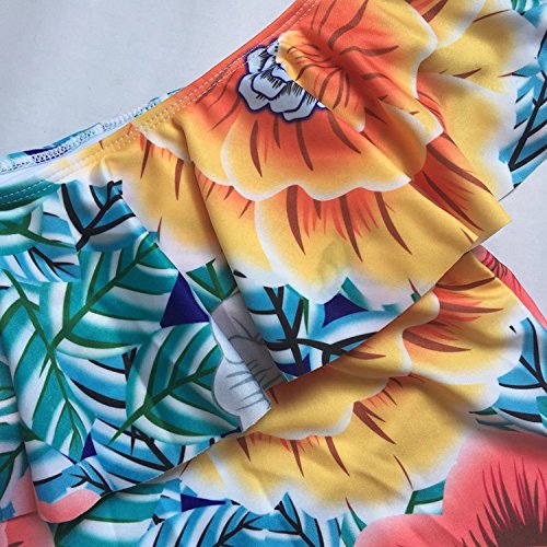 PiePieBuy Women A-Line Off Shoulder Sexy Ruffle Flounce Bikini African Swimsuit Swimwear Bathing Suit
