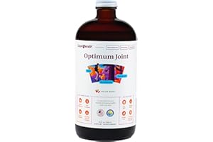 LIQUIDHEALTH Optimum Joint Support Supplement with Glucosamine, Chondroitin, MSM, Hyaluronic Acid - Triple Strength Liquid Vitamins, Gluten-Free, Dairy-Free, Soy-Free Joint Juice, Made in USA (32 oz)