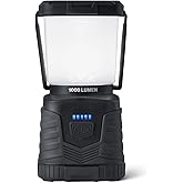 Amazon Basics Camping Essentials Lantern, 360-Degree 1000 Lumen LED, Adjustable Dimmable with 4 Lighting Modes, Water Resista