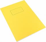 Silvine Exercise Book Ruled with Margin A4 Yellow Pack of 10 view 4