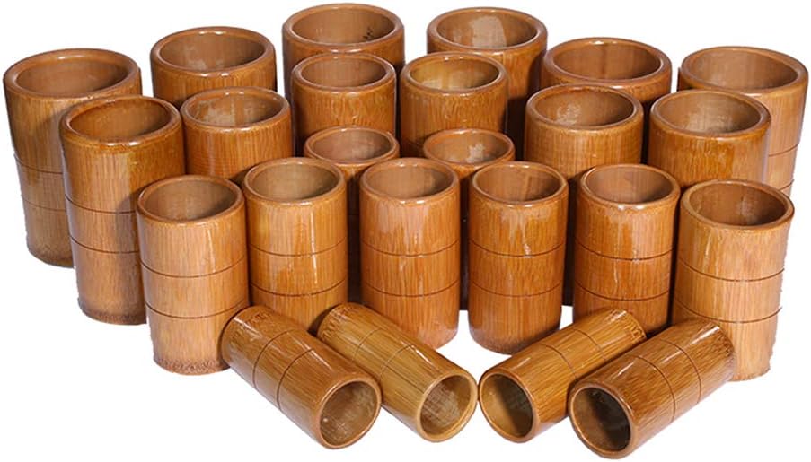 Massage Vacuum Cups Kit-Cupping Bamboo Therapy Set-Charcoal Cans Acupuncture Body Medical Suction Set,C20pcs