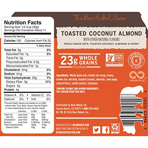 Bear Naked Toasted Coconut Almond Fit Granola, 12 Ounce - Thumbnail 4