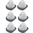 Fette Filter - Vacuum Filter Compatible with Bissell 3-in-1 Stick Vacuums Compare to Part # 2037423, 203-7423 Pack of 6
