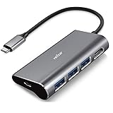 Vellsar USB C Hub with Type C PD Charging Port, 4K