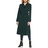 Cole Haan Women's Flared Trench Slick Wool Coat