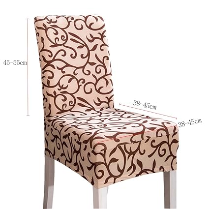 Tomtopp Elastic Dinner Chair Covers for Home Hotel (Champagne)