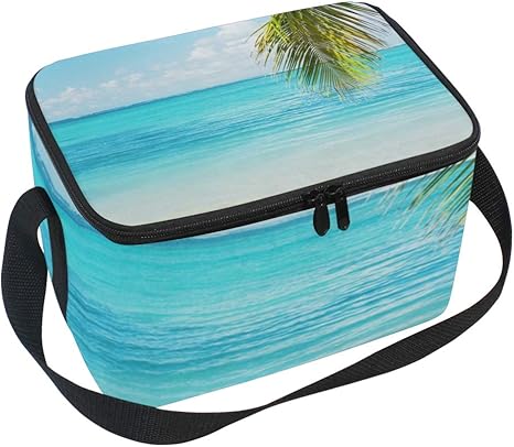 Amazon Cw Story ハワイサマービーチパーム ソフトクーラーバッグ クーラーボックス おりたたみ 大容量 ランチバッグ 保冷 防水 手提げ 肩掛け アウトド ア適用 ランチバッグ ランチ巾着 ランチベルト オンライン通販