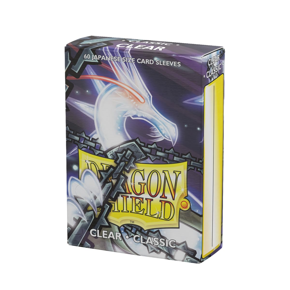 Dragon Shield - Classic Sleeves - Japanese Size | 60 CT - Smooth & Tough Premium TCG Sleeves - Compatible with Yu-Gi-Oh, Naruto, Cardfight & Vanguard | Clear