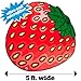BigMouth Inc Giant Strawberry Beach Blanket, Oversized Beach Towel, Ulta-Soft Microfiber Towel, 5 Feet Wide, Washing Machine Friendly