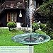Tranmix Solar Fountain with Battery Backup, 2.5W Bird Bath Fountain Free Standing Solar Powered Fountain for Birdbath,Pond, Pool, Garden, Fish Tank