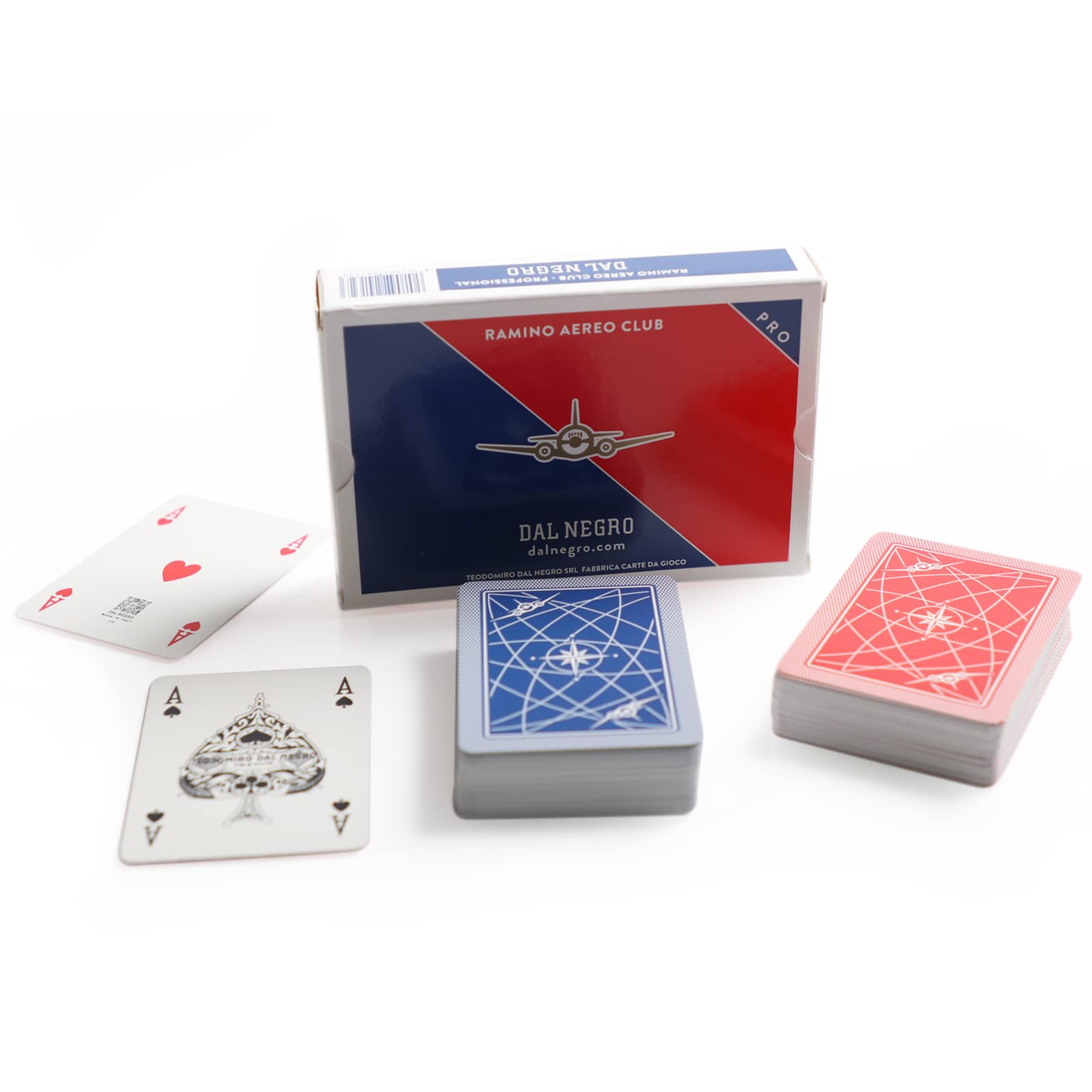 Dal Negro- Ramino Aeroclub Playing Cards, Multicoloured, 024132