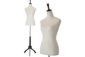 Dress Form Retail Mannequin Female Sewing Mannequin Torso with Stand Adjustable 59-67 Inch Adjustable for Sewing Counter Wind