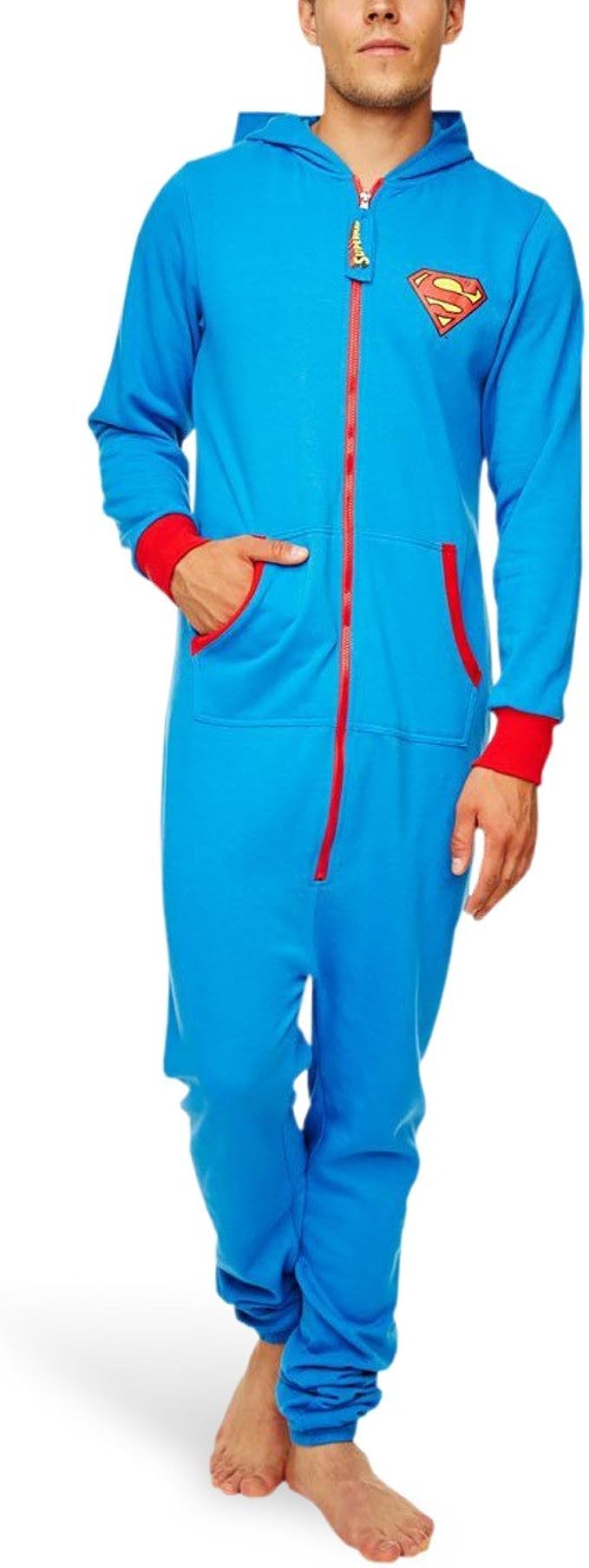 Superman Onesie, Mens Onesie Jumpsuit Blue Amazon.co.uk Clothing