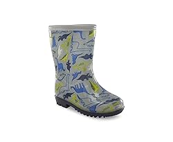 carter's Boy's Nick Rain Boot, Grey, 4 Toddler