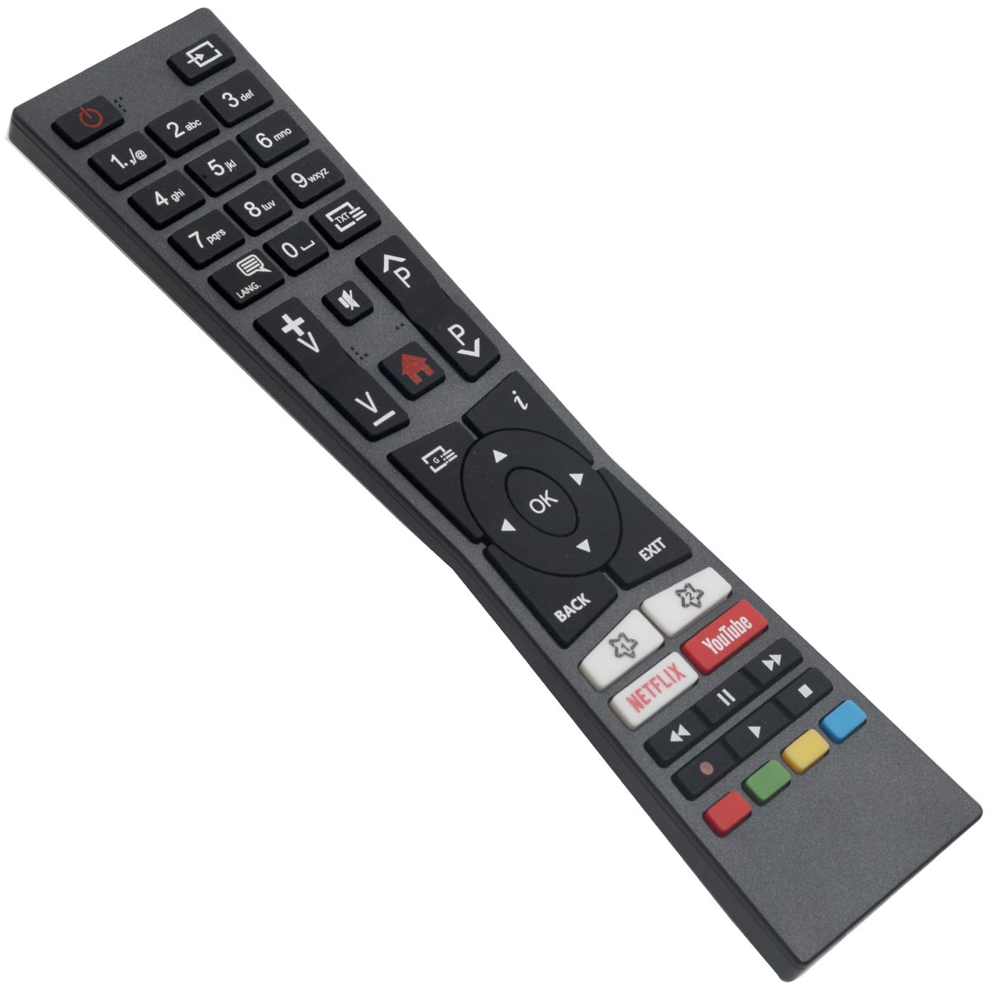 ALLIMITY RM-C3331 Remote Control Replaced for JVC Smart 4K LED TV with Youtube Netflix Buttons LT-32VF52M LT-32VFQ52I LT-32VH52M LT-40VF52M LT-43V55LU LT-43VU63M LT-49V55LFA