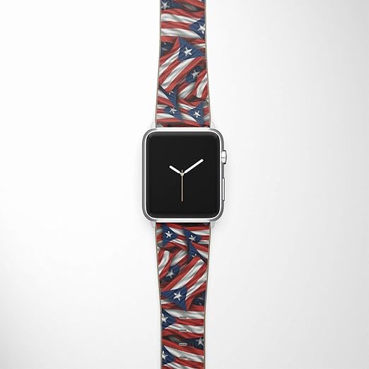 Amazon Com Puerto Rico Band Compatible With Apple Watch 38 40 42 44 Mm Strap 42 44mm