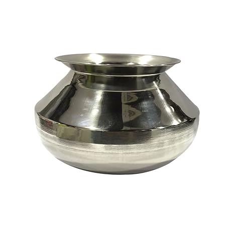 Taluka Stainless Steel Pongal Handi, 1000 Ml, Silver