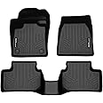 SMARTLINER Custom Fit All Weather 2 Row Black Floor Mat Liner Set Compatible with 2021-2025 Volvo XC40 Recharge
