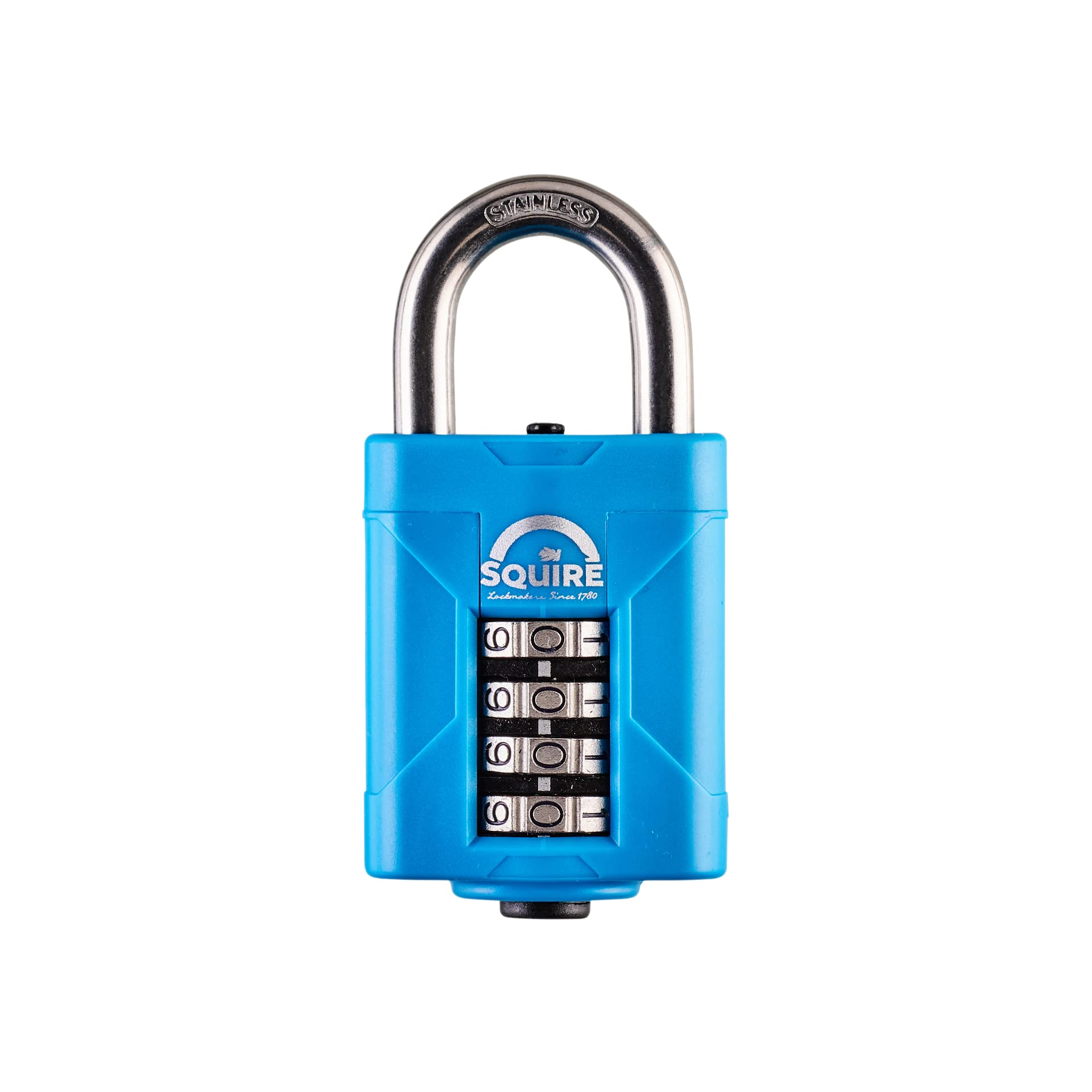 Henry Squire 4 Wheel Heavy-Duty Rustproof Combination Padlock, 50 mm (Length)