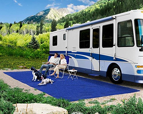 Prest-O-Fit 2-1171 Patio Rug Imperial Blue 8 Ft. x 20 Ft.