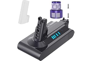 Homesuit V10 Battery Replacement,25.2V 4500mAh V10 Battery Compatible with Dyson V10 Animal V10 Absolute V10 Fluffy V10 Motorhead SV12 Cordless Stick Vacuum Cleaner Li-ion V10 Battery(Not Fit SV10)