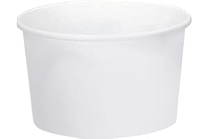 Solo VS508-2050 8 oz White Vs SSP Paper Food Container (Case of 1000)