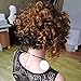 QianBaiHui Short Kinky Curly Wigs for Black Women - American African Women's Wig Heat Resistant Synthetic Hair Fashion Full Wigs (blonde) LDS033