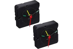 NULYLU Quartz Clock Mechanism Kit 2 Sets with Small Alarm Clock Movement for DIY Repair