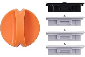 Giftgorde 4-Pack Trimmer Replacement Blades for Fiskars Paper Trimmer, Replacement Blade for All Series of Fiskars/Portable&Precision Trimmer,Arts and Crafts,3 Cutting&1 Scoring Blades,a Slider,Orange