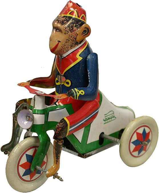 tin monkey toy