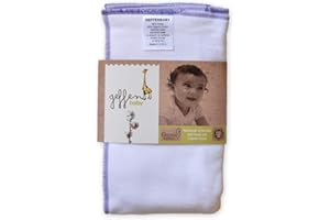 Geffen Baby Fleece Prefold - M/L | Ultra Soft 60% Hemp/40% Organic Cotton | Heavy Wetter & Night Time Diapering