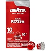 Lavazza Qualita Rossa Medium Roast Coffee Capsules Compatible with Nespresso Original Machines, Full-bodied, balanced espress