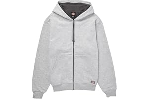 Dickies Mens Full Zip Thermal Lined Fleece Hoodie