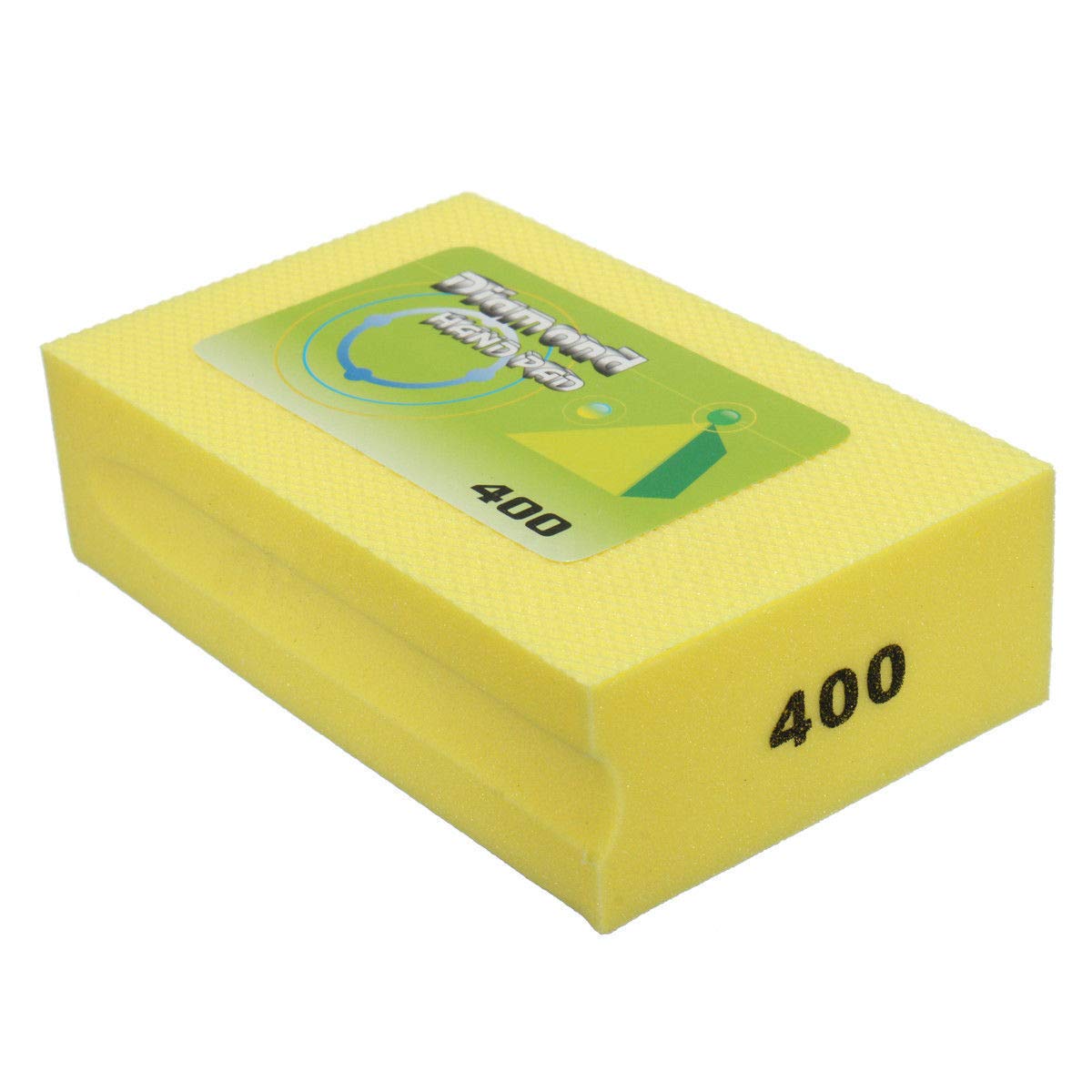 Diamond Hand Pads MASO 400 Grits Foam Grinding Diamond Hand Sanding Pads Electroplated Diamond Hand Polishing Pads for Stone Glass Ceramic Marble Granite