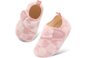 Scurtain Toddler Warm Winter House Slippers Baby Boys Girls Indoor Home Slippers Cozy Lightweight Non-Slip Shoes For Infant Kids Plush Linned