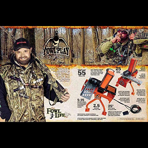 Do-All Outdoors Fowl Play Automatic Clay Pigeon Skeet Thrower Trap, 25 Clay Capacity (Renewed) - Thumbnail 3