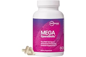Microbiome Labs Generic Mega-SporeBiotic Probiotic - Digestive Health Nutritional Supplement for Men and Women with Bacillus coagulans & Bacillus subtilis for Gut Health (60 Capsules)