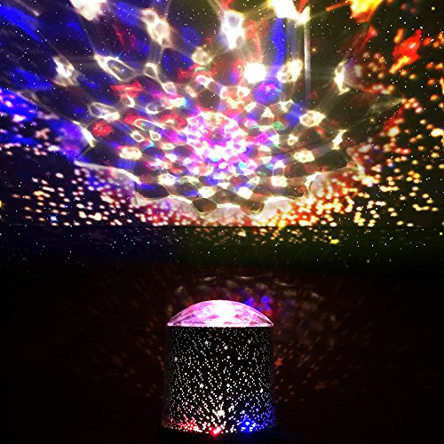 image for Night Light Projector Lamp, DIGOO DG-SNL Colorful Cosmos&Star 2-in-1 P