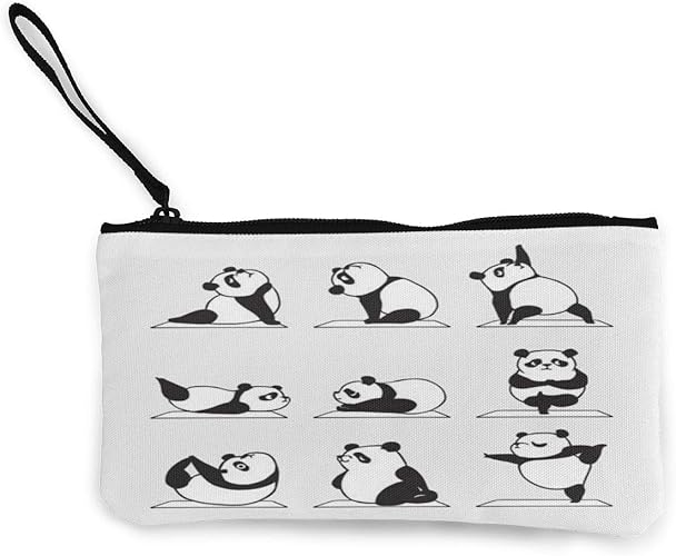 Amazon 大容量 パンダ柄 小銭入れ 持ち運び便利 小物入れ キャンバス ウォレット ポーチ ペンケース おしゃれ 財布 かわいい 人気 シンプル N A 財布