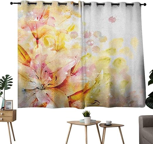 Mannwarehouse Rideau Doux Style Shabby Chic Vintage Avec Cadran Et Chiffres Romains Rose Pale Vert Fonce Kaki 63 Wx72 L Amazon Ca Maison Et Cuisine