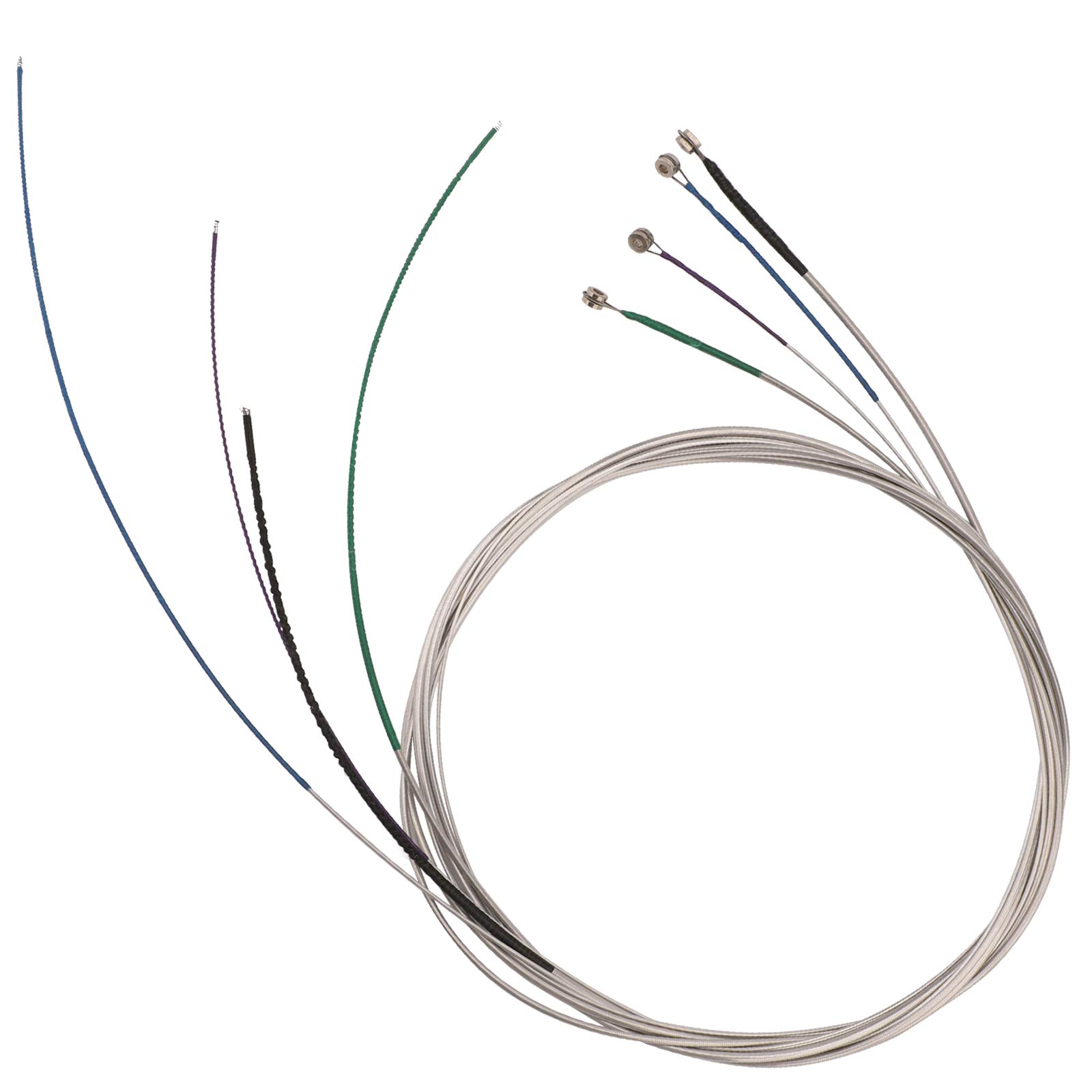 LUTER 4/4 Cello String Universal Set Classic Silver String (ADGC) Steel Core with Nickel-Plated Ball Head for Cello Instrument