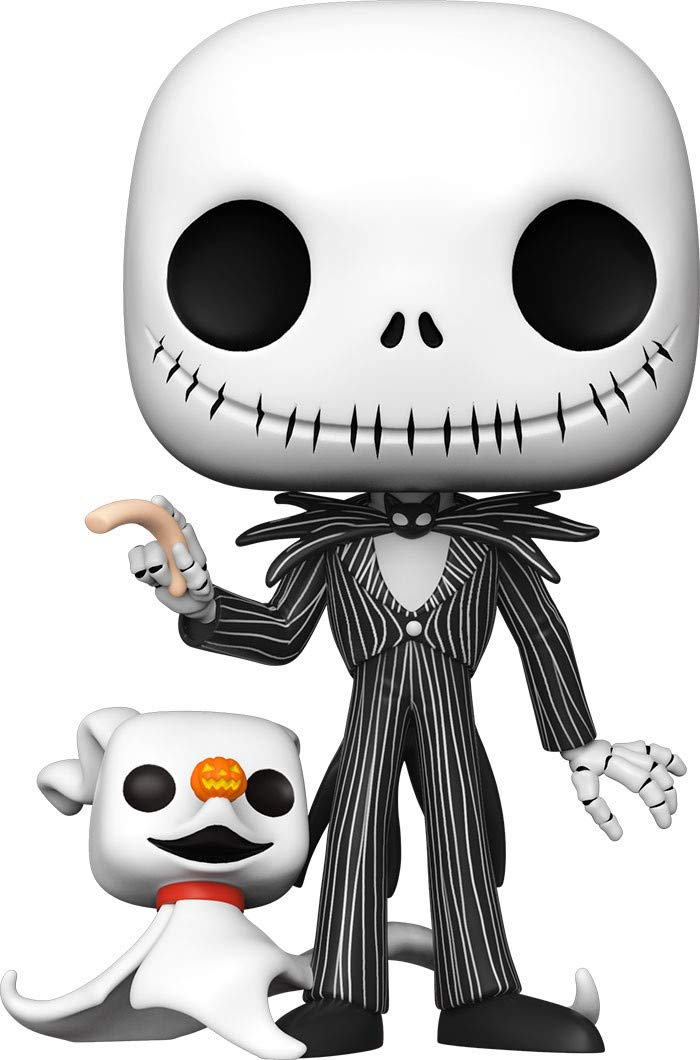 Funko POP! Disney Christmas-10 Nightmare Before Christmas Jack Skellington With Zero - the Nightmare Before Christmas - Collectable Vinyl Figure - Gift Idea - Official Merchandise - Movies Fans