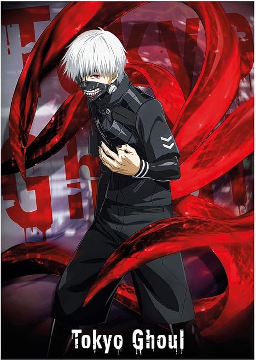 Amazon Com Bowinr Tokyo Ghoul Poster 42x30cm 16 5 X11 8 Japanese Anime No Fading Art Print Poster For Kids Teens And Anime Fans Style 20 Posters Prints