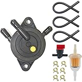 YOPADE Fuel Pump with Filter and Fuel Valve Fit for Kohler 17HP-25HP Briggs and Stratton John Deere Cub Cadet Kawasaki Lawn Mower mikuni Yamaha Golf Cart Small Engine Fuel Pump 808656 808492