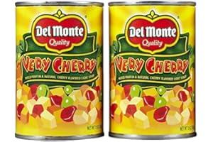 DEL MONTE Delmonte Very Cherry Mixed Fruit in Light Syrup (Pack of 2) 15 oz Cans