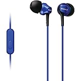 Sony MDR-EX100AP/L In-Ear Headset for Android Smartphone, Blue
