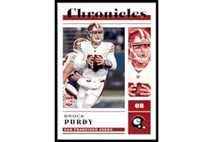 2022 Panini Chronicles #41 Brock Purdy San Francisco 49ers RC Rookie Card Official NFL Football Card in Raw (NM or Better) Condition